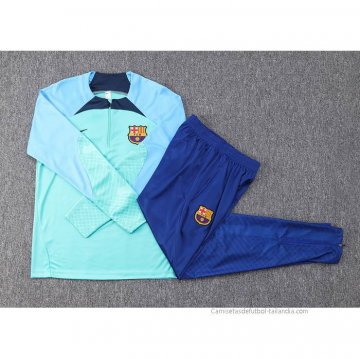 Chandal de Sudadera del Barcelona Nino 2022-2023 Verde