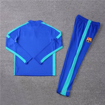 Chandal de Sudadera del Barcelona Nino 2023-2024 Azul