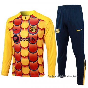 Chandal de Sudadera del Barcelona Nino 2024-2025 Amarillo Chandal de Sudadera del Barcelona Nino 2024-2025 Amarillo