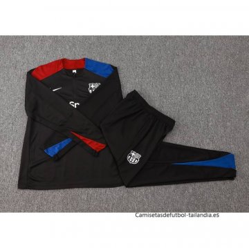 Chandal de Sudadera del Barcelona Nino 2024-2025 Negro