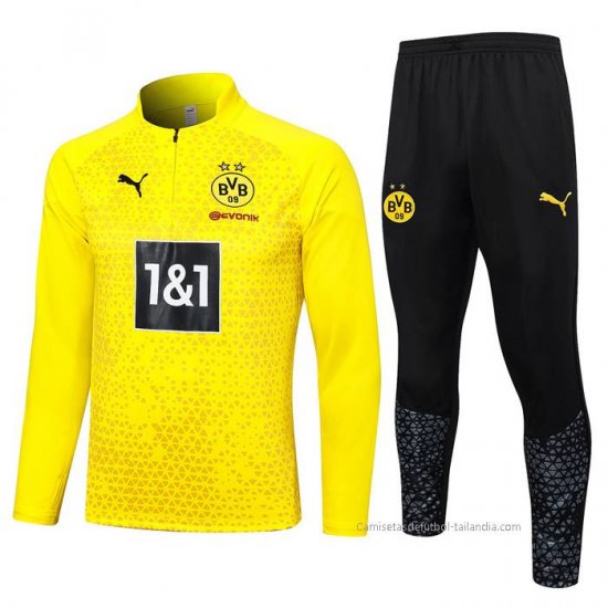 Chandal de Sudadera del Borussia Dortmund 2023-2024 Amarillo - Haga un click en la imagen para cerrar
