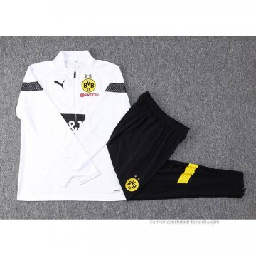 Chandal de Sudadera del Borussia Dortmund 2022-2023 Blanco