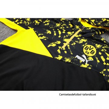 Chandal de Sudadera del Borussia Dortmund 2023-2024 Negro y Amarillo