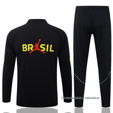 Chandal de Sudadera del Brasil 2026-2027 Negro Amarillo