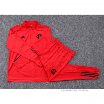 Chandal de Sudadera del Flamengo Nino 2023-2024 Rojo