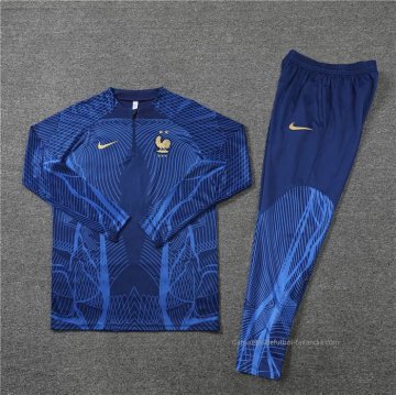 Chandal de Sudadera del Francia 2022-2023 Azul Oscuro