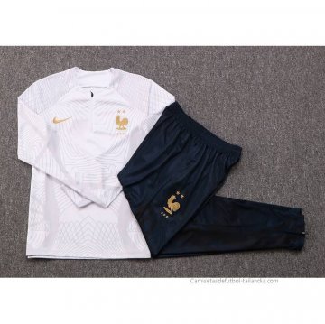 Chandal de Sudadera del Francia 2022-2023 Blanco