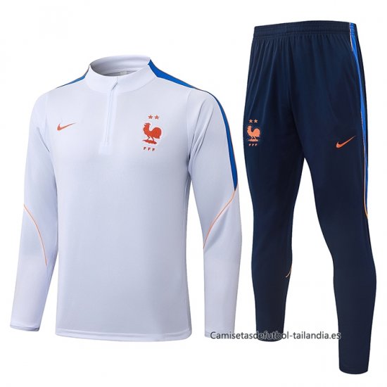 Chandal de Sudadera del Francia 2026-2027 Blanco - Haga un click en la imagen para cerrar