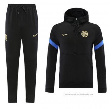 Chandal de Sudadera del Inter Milan 2021-2022 Negro Chandal de Sudadera del Inter Milan 2021-2022 Negro