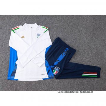 Chandal de Sudadera del Italia Nino 2024-2025 Blanco