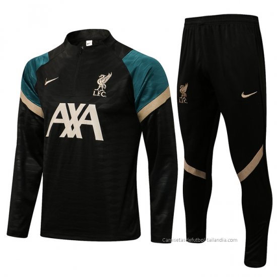 Chandal de Sudadera del Liverpool 2021-2022 Negro - Haga un click en la imagen para cerrar