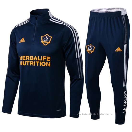 Chandal de Sudadera del Los Angeles Galaxy 2021-2022 Azul - Haga un click en la imagen para cerrar