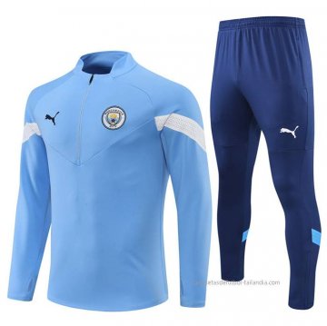 Chandal de Sudadera del Manchester City 2022-2023 Azul
