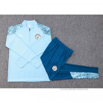 Chandal de Sudadera del Manchester City 2023-2024 Azul
