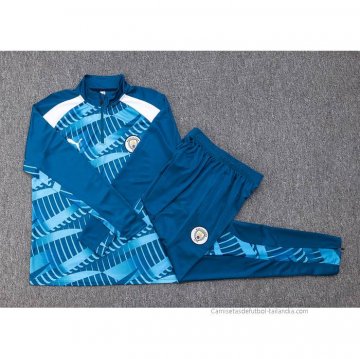 Chandal de Sudadera del Manchester City Nino 2023-2024 Azul