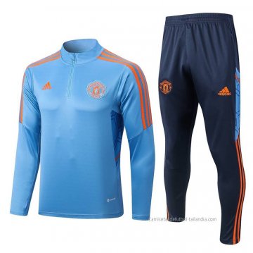 Chandal de Sudadera del Manchester United 2022-2023 Azul Chandal de Sudadera del Manchester United 2022-2023 Azul
