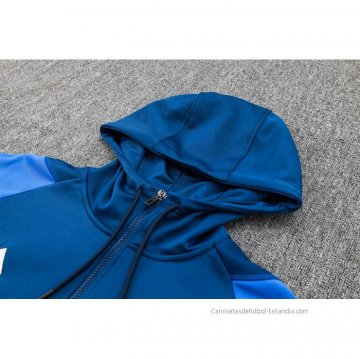 Chandal de Sudadera del Manchester United 2023-2024 Azul