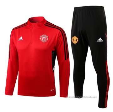 Chandal de Sudadera del Manchester United 2022-2023 Rojo Chandal de Sudadera del Manchester United 2022-2023 Rojo