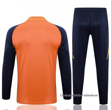 Chandal de Sudadera del Manchester United 2024-2025 Naranja
