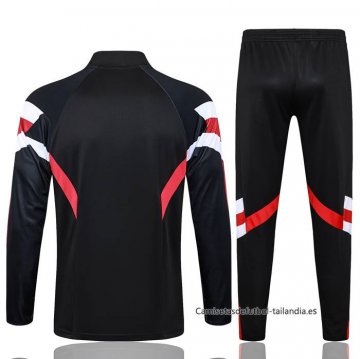 Chandal de Sudadera del Manchester United Nino 2024-2025 Negro