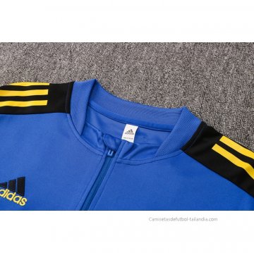 Chandal de Sudadera del Manchester United Nino 2021-2022 Azul