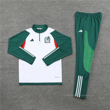 Chandal de Sudadera del Mexico Nino 2023-2024 Blanco