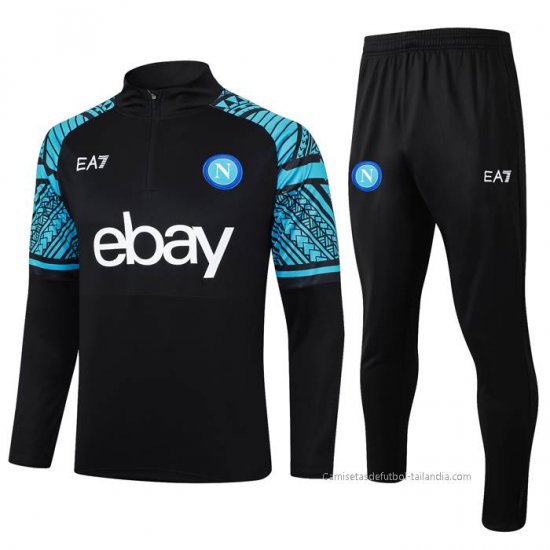 Chandal de Sudadera del Napoli 2023-2024 Negro - Haga un click en la imagen para cerrar