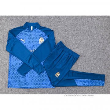 Chandal de Sudadera del Olympique Marsella 2023-2024 Azul Oscuro