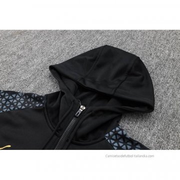 Chandal de Sudadera del Olympique Marsella 2023-2024 Negro y Gris