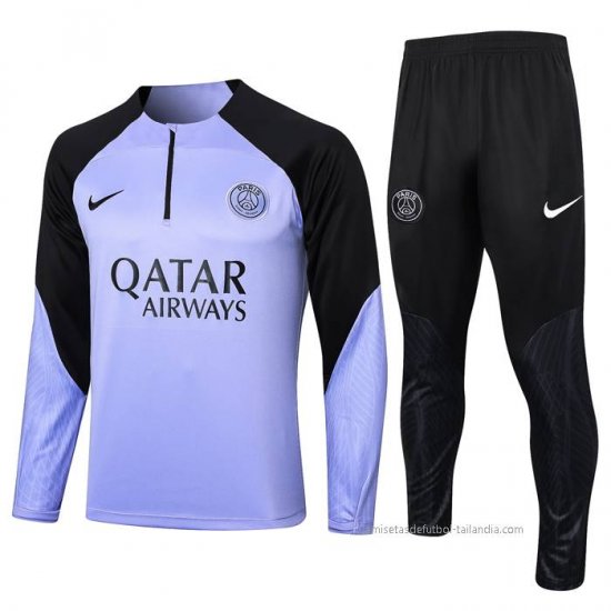 Chandal de Sudadera del Paris Saint-Germain 2023-2024 Violeta Claro - Haga un click en la imagen para cerrar