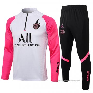 Chandal de Sudadera del Paris Saint-Germain Nino 2021-2022 Blanco Chandal de Sudadera del Paris Saint-Germain Nino 2021-2022 Blanco