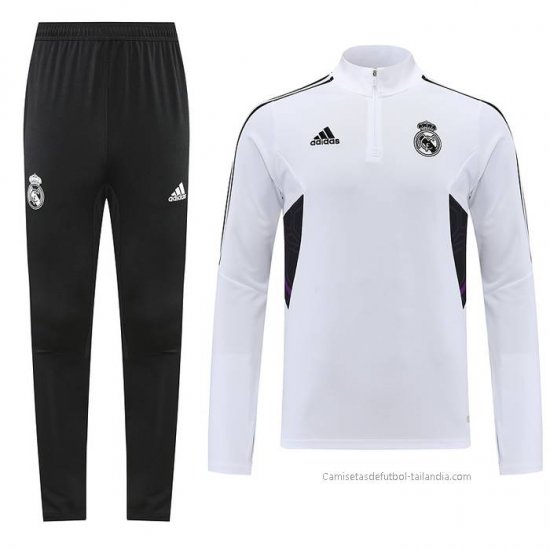 Chandal de Sudadera del Real Madrid 2022-2023 Blanco - Haga un click en la imagen para cerrar