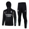 Chandal de Sudadera del Real Madrid 2023-2024 Negro y Blanco Chandal de Sudadera del Real Madrid 2023-2024 Negro y Blanco