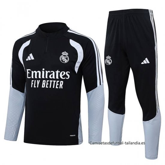 Chandal de Sudadera del Real Madrid 2026-2027 Negro - Haga un click en la imagen para cerrar
