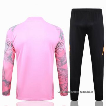 Chandal de Sudadera del Real Madrid Dragon 2024-2025 Rosa
