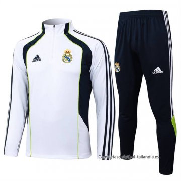 Chandal de Sudadera del Real Madrid Nino 2025-2026 Blanco