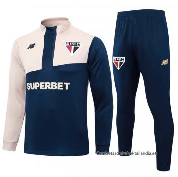 Chandal de Sudadera del Sao Paulo 2024-2025 Azul Chandal de Sudadera del Sao Paulo 2024-2025 Azul