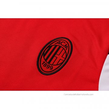 Chandal del AC Milan Manga Corta 2021-2022 Rojo