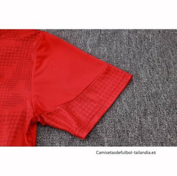 Chandal del AC Milan Manga Corta 2025-2026 Rojo - Pantalon Corto