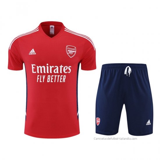 Chandal del Arsenal Manga Corta 2022-2023 Rojo - Pantalon Corto - Haga un click en la imagen para cerrar