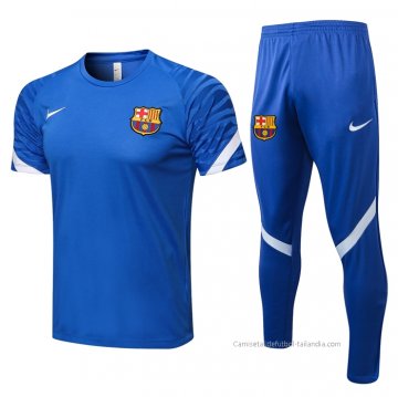 Chandal del Barcelona Manga Corta 2021-2022 Azul Chandal del Barcelona Manga Corta 2021-2022 Azul