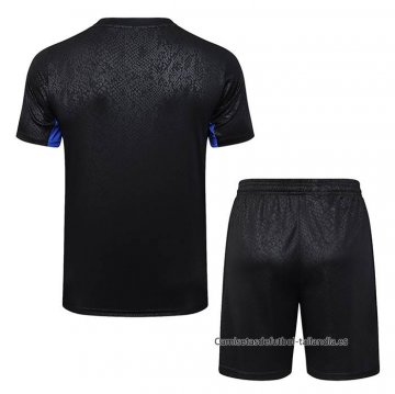 Chandal del Barcelona Manga Corta 2025-2026 Negro - Pantalon Corto
