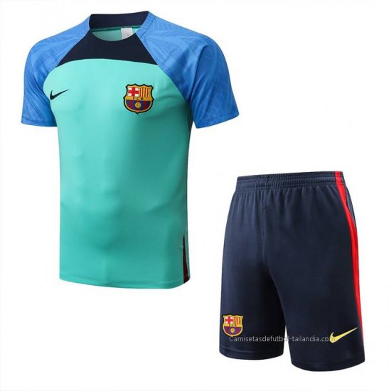 Chandal del Barcelona Manga Corta 2022-2023 Verde - Pantalon Corto - Haga un click en la imagen para cerrar