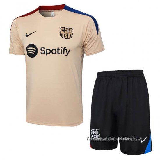 Chandal del Barcelona Manga Corta 2024-2025 Amarillo - Pantalon Corto - Haga un click en la imagen para cerrar