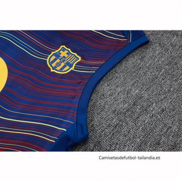 Chandal del Barcelona Sin Mangas 2025-2026 Azul Amarillo