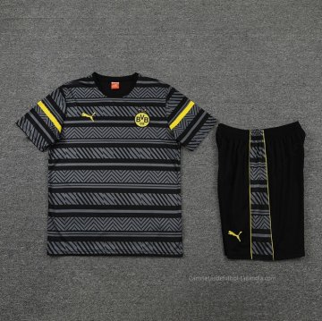 Chandal del Borussia Dortmund Manga Corta 2022-2023 Gris - Pantalon Corto
