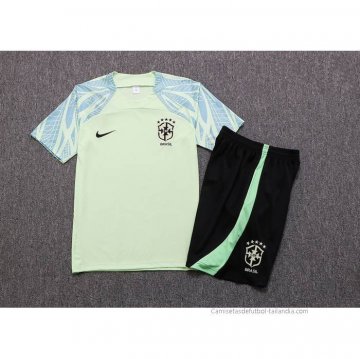 Chandal del Brasil Manga Corta 2022-2023 Verde - Pantalon Corto