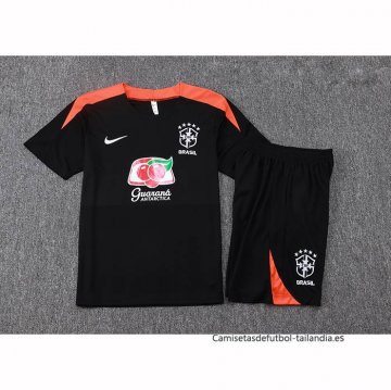 Chandal del Brasil Manga Corta 2025-2026 Negro - Pantalon Corto