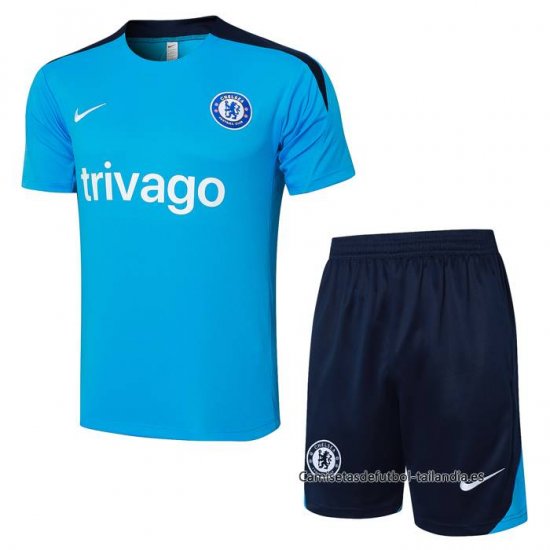 Chandal del Chelsea Manga Corta 2024-2025 Azul - Pantalon Corto - Haga un click en la imagen para cerrar