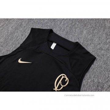 Chandal del Corinthians Sin Mangas 2023-2024 Negro